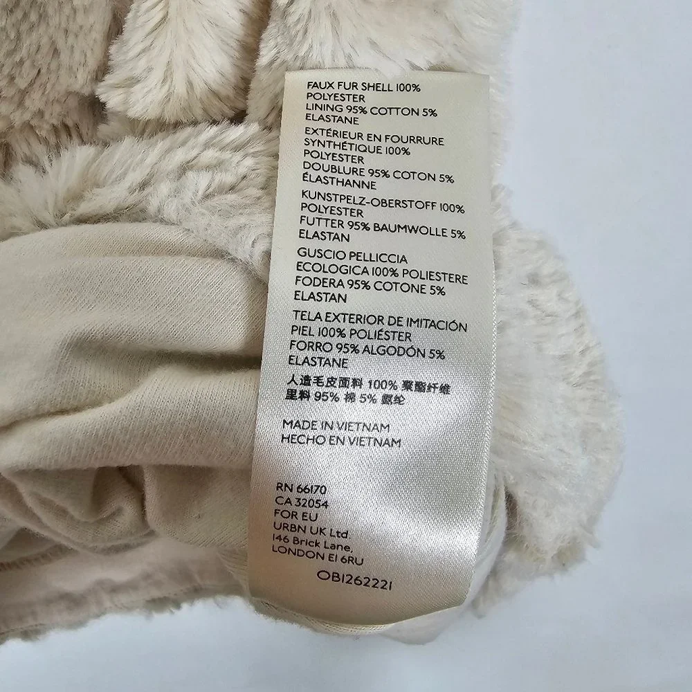 Maeve By Anthropologie Faux Fur Soft Lined Womens XL Short Sleeve Pullover Top - Picture 7 of 10